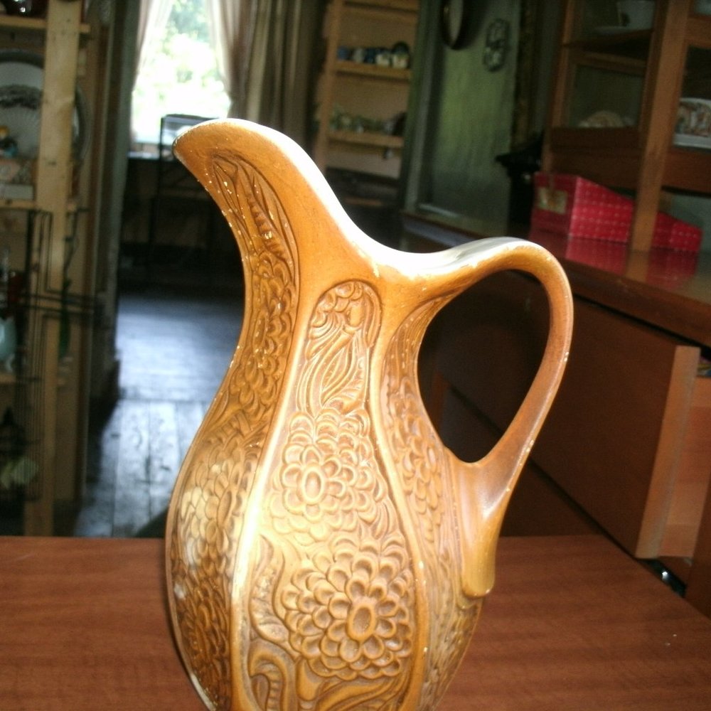 vintage mc coy pottery pitcher.